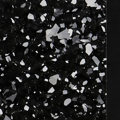 Partial Black Flake epoxy finish